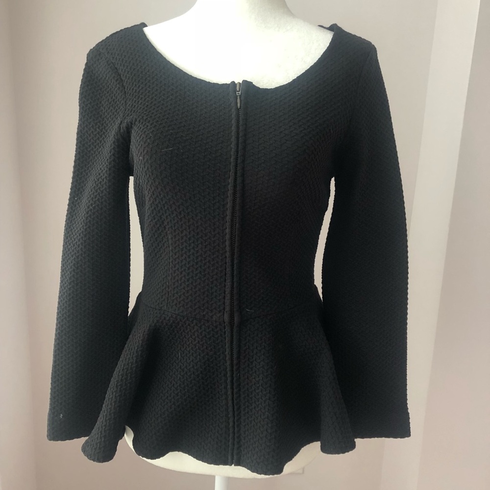 Women’s Black Peplum Top